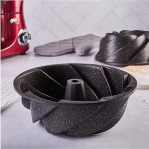 Aykul Store Black New Döküm Granit Kek Kalıbı Siyah Rüzgar Gülü Döküm Kek Kalıbı