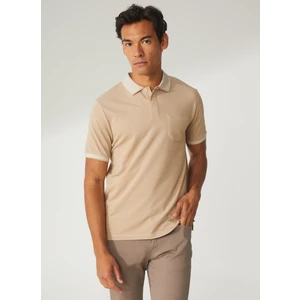 Altınyıldız Classics Beyaz - Bej Erkek Polo T-Shirt 4A9000000004