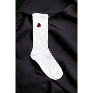 Kadın Nakışlı Soket Çorap