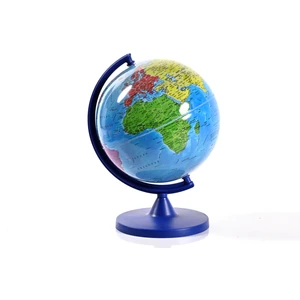 Artı Harita Işıksız 7 Renkli Dünya Küre ( Yerküre )  16 cm