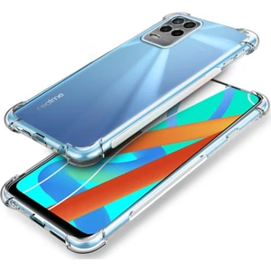 Case World Caseworld Realme 8 Pro ile Uyumlu Kapak Kamera Korumalı Airbag Antishock Köşe Korumalı Şeffaf Silikon Kılıf
