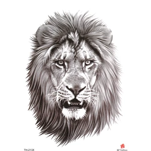 BP Tattoo Gerçek Dövme Görünümlü Aslan Dövmesi