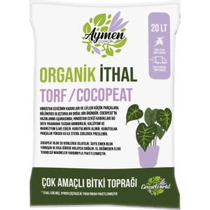 Aymen Çiçekçilik 20 Litre Organik Ithal Çok Amaçlı Bitki Toprağı - Her Türlü Çiçek, Fide, Fidan, Sebze Için