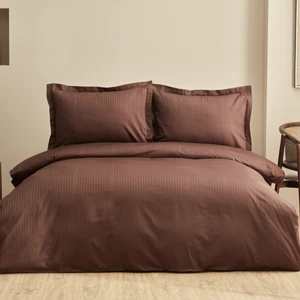 Karaca Home Uniq %100 Pamuk Tek Kişilik Saten Nevresim Takımı Kahverengi