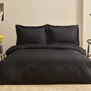 Karaca Home Uniq %100 Pamuk Çift Kişilik Saten Nevresim Takımı Siyah
