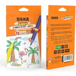 Shiny Jumbo Kuru Boya Kalemi 12'li Üçgen 