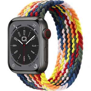 Solo Loop Örgü Kordon, Apple Watch Series SE/11/10/9/8/7/6/5/Ultra Uyumlu 49mm-46mm-45mm-44mm, Medium, Multin Color