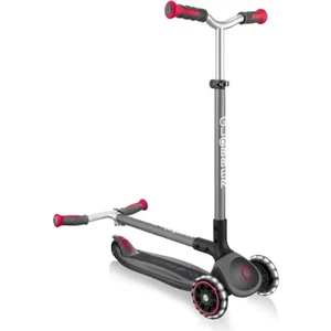 Master Işıklı Katlanabilir Scooter - Siyah / Kırmızı