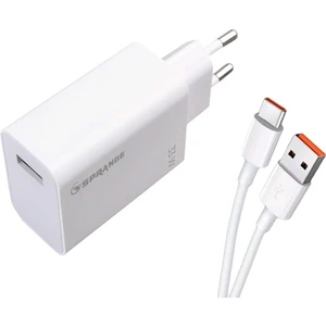 PTX33 33W Qualcomm Quick Charge 4.0 Şarj Başlık USB -Type-C Data & Şarj Kablosu