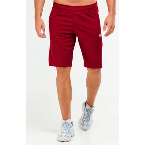 Bordo Regular Fit Örgü Desen Micro Fermuarlı Cep Erkek Şort - XE0213