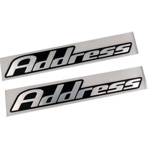 Moto Express Suzuki Address110 Sele Altı Yan Kapak Yazısı Grenajı Sticker Etiketi Amblemi 2'li