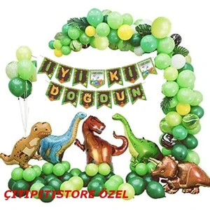 Çıtı Pıtı Store Çıtıpıtıstore Dinazor Lüks Doğum Günü Balon Seti