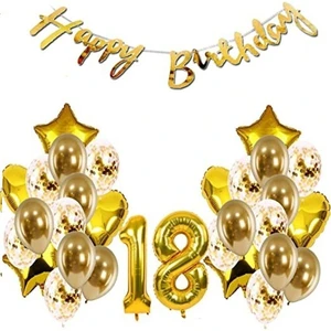 Çıtı Pıtı Store Çıtıpıtıstore 18 Yaş Doğum Günü Balon Set