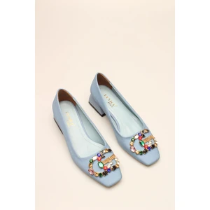 Bebemavi Saten Taşlı Kadın Topuklu