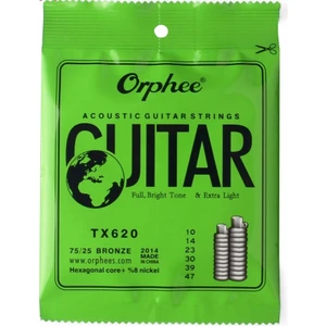 Orpheee TX620 Akustik Gitar Teli Takım 010