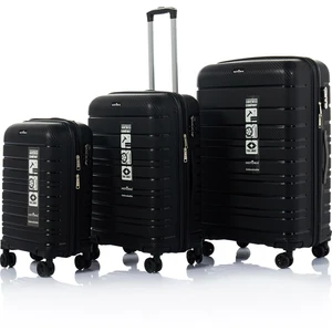 Gold Pp Valiz 8010 Siyah Tsa Kilitli Üçlü Set