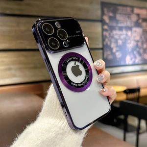 Gökkuşağı Bilişim Apple Iphone 14 Promax Kamera Lens Korumalı Yeni Magsafe Kılıf Lux Tasarım Yazılı Model