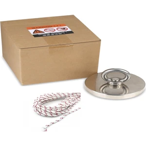 60 mm Pot Mıknatıs  Neodyum Fishing Mıknatıs Deniz Mıknatısı - 10 Metre Halat Hediyeli