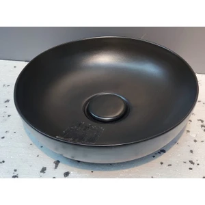 Tezgah Üstü Çanak Lavabo 42 cm Mat Siyah