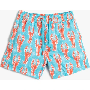 Deniz Şortu Istakoz Baskılı