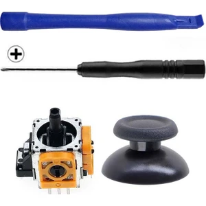 Pop Konsol Ps4 Analog Motor ve Topuz 1+1 Tornavida Ayırıcı Set Playstation 4 Kol Tamir Seti Yedek Parça