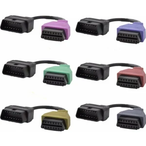Fiat Alfa Romeo Jeep Multiecuscan için OBD 2 Kablo Adaptörleri 6’lı Kablo Seti