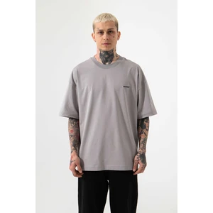 Oversize Basic Süprem Pamuklu T-Shirt Ice Gri