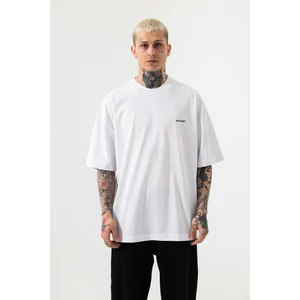 Oversize Basic Süprem Pamuklu T-Shirt Beyaz
