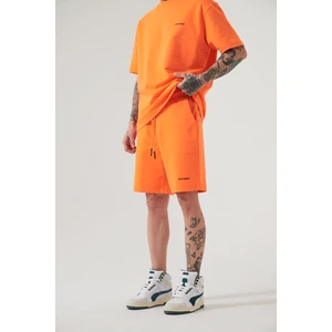 Relaxed Basic Şort Turuncu