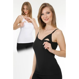 2li Emzirme Atleti Siyah-Beyaz