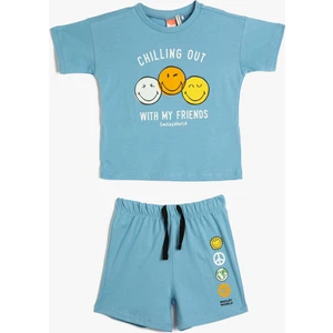 Smileyworld® Şort Tişört Takım Lisanslı Pamuklu