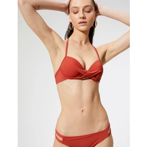 Bikini Üstü Push Up Boyundan Bağlamalı Çapraz Detaylı
