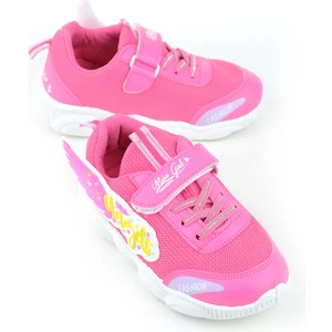 Yazlık Kız Çocuk Cırt Cırtlı ve Bağcıklı Ayarlanabilir Spor Ayakkabı