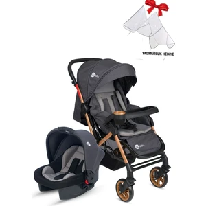 4 Baby Travel Sistem Çift Yönlü Bebek Arabası Ayak Örtülü + Yağmurluk Ilk Adım Bebe