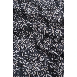 Müslin Örtü 120x120 cm Müslin Ebruli Lacivert