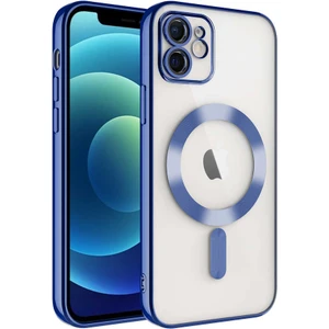 iPhone 12 Kılıf Magsafe Şarj Özellikli Kamera ve Lens Korumalı Esnek Silikon Dempre Case