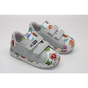 Minican Ortopedik Çok Hafif Taban Çift Cırtlı Kolay Giyim Çizgi Karakter Baskılı Çocuk Günlük Bebe Sneaker