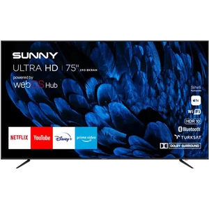 SN75LEDB252 75" 190 Ekran Dahili Uydu Alıcılı 4K Ultra HD Smart LED TV