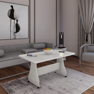 Tekerlekli Mdf Masa Orta Sehpa