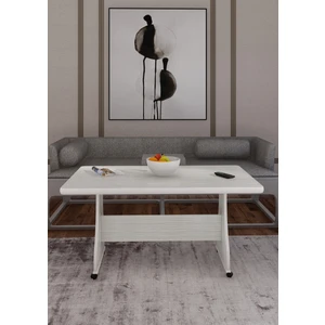 Tekerlekli Mdf Masa Orta Sehpa