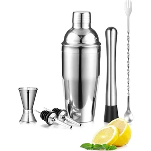 Simple Life 750ML 6'lı Paslanmaz Kokteyl Hazırlama Seti (Yurt Dışından)