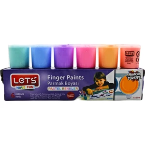 Lets Parmak Boyası Pastel Renkler  6 Renk x 25ML (L5500P)