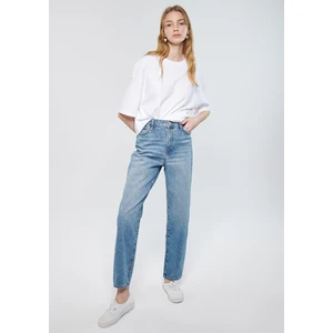 Kadın Happy Gölgeli Mavi 90s Jean Pantolon 101453-82136