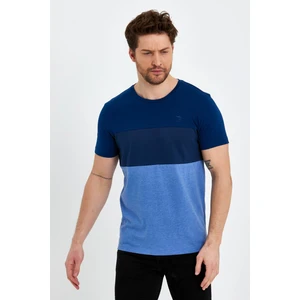 Bisiklet Yaka Kısa Kollu Desenli Penye Erkek Tshirt