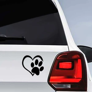 Kalpli Pati Hayvan Sevgisi, Doğa Dostu Oto Sticker -Araba Etiket, Araç Aksesuar, Modifiye