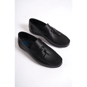 Hakiki Deri SRG222S İç Dış Zımba Detaylı Püsküllü Erkek Loafer