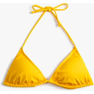 Üçgen Bikini Üstü Boyundan Bağlamalı Kaplı