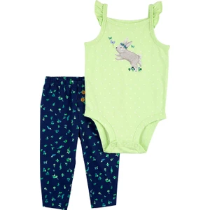 Kız Bebek Alt Üst Set 2'li Paket Yeşil