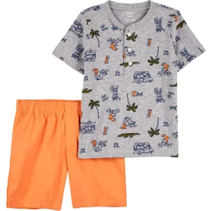 Küçük Erkek Çocuk Şortlu Set 2'li Paket