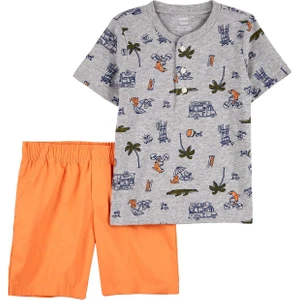 Erkek Bebek Şortlu Set 2'li Paket